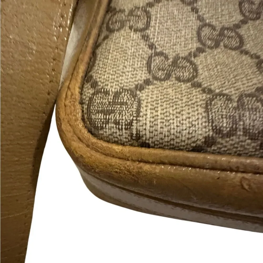 Gucci Beige and Brown Crossbody Bag